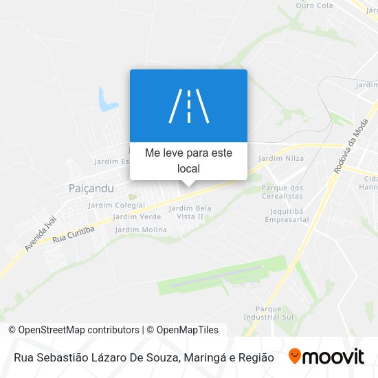 Rua Sebastião Lázaro De Souza mapa