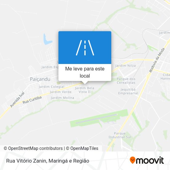Rua Vitório Zanin mapa