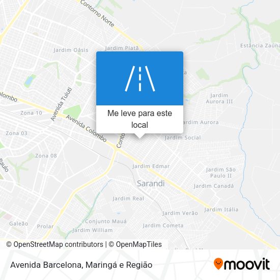 Avenida Barcelona mapa