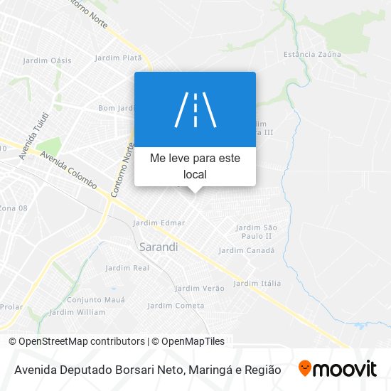 Avenida Deputado Borsari Neto mapa