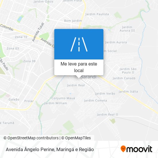 Avenida Ângelo Perine mapa