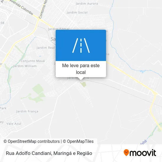 Rua Adolfo Candiani mapa