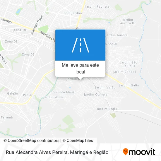 Rua Alexandra Alves Pereira mapa