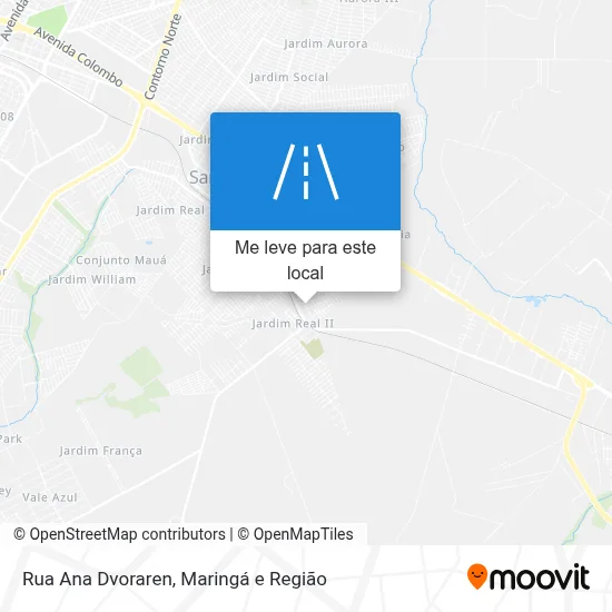 Rua Ana Dvoraren mapa