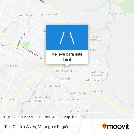 Rua Castro Alves mapa