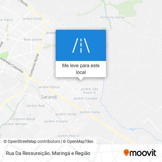 Rua Da Ressureição mapa