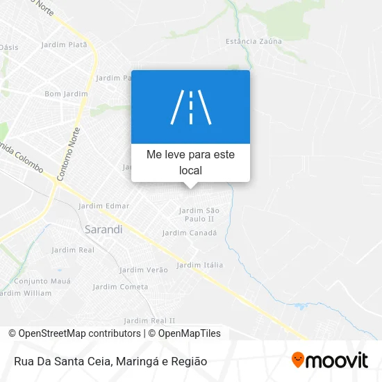 Rua Da Santa Ceia mapa