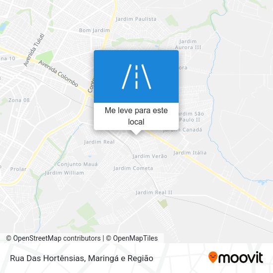 Rua Das Hortênsias mapa
