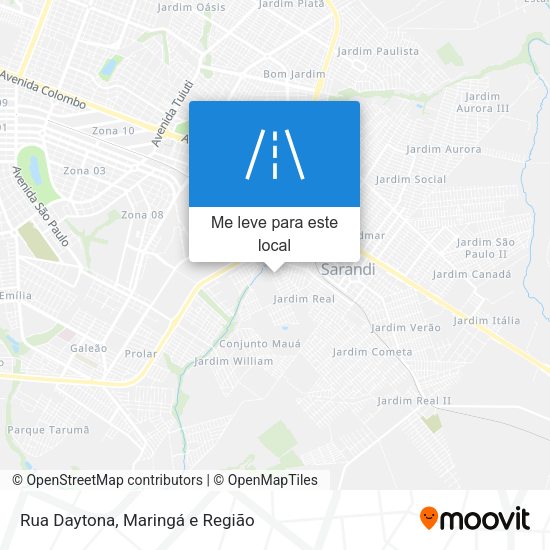 Rua Daytona mapa