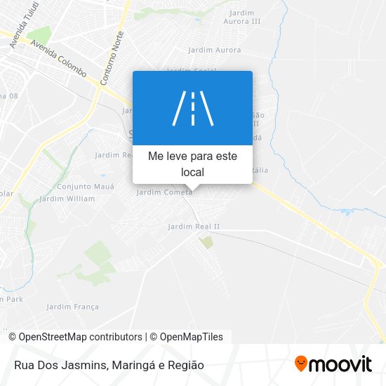 Rua Dos Jasmins mapa