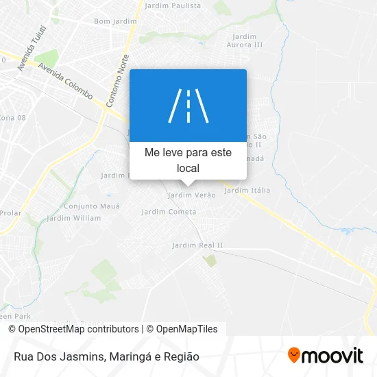 Rua Dos Jasmins mapa