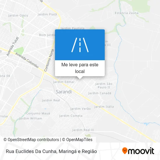 Rua Euclides Da Cunha mapa