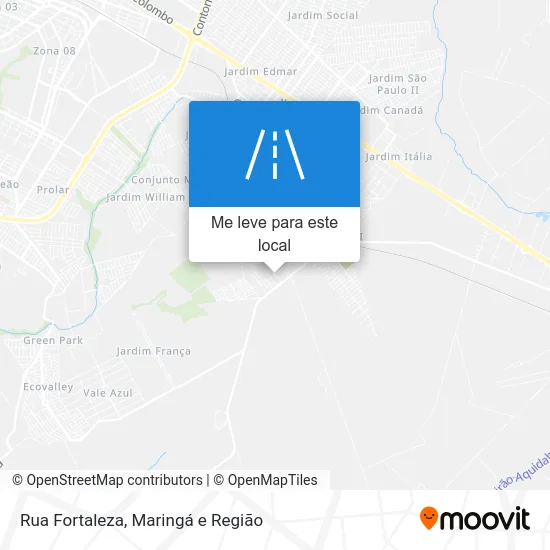 Rua Fortaleza mapa