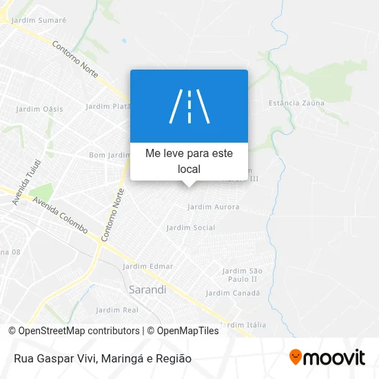 Rua Gaspar Vivi mapa