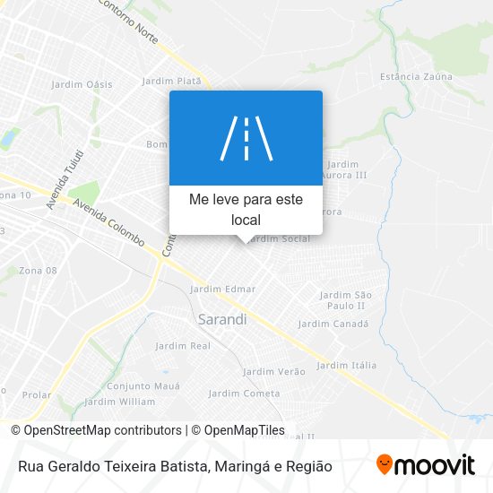 Rua Geraldo Teixeira Batista mapa