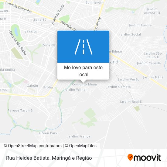 Rua Heides Batista mapa