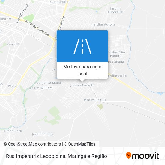 Rua Imperatriz Leopoldina mapa