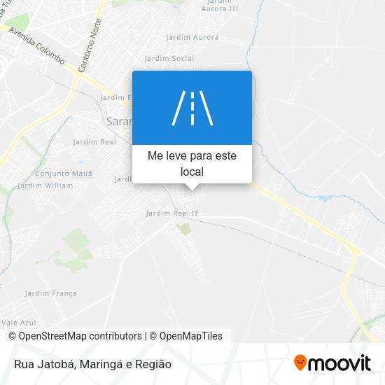Rua Jatobá mapa