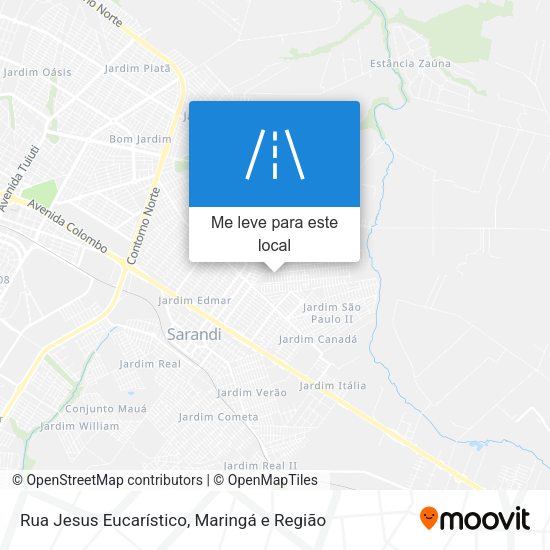Rua Jesus Eucarístico mapa