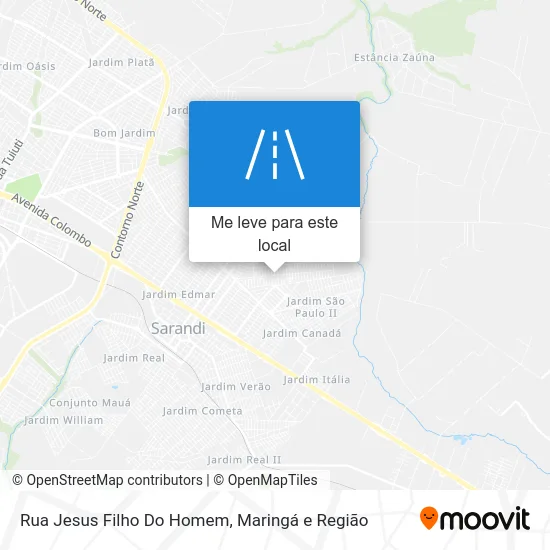 Rua Jesus Filho Do Homem mapa