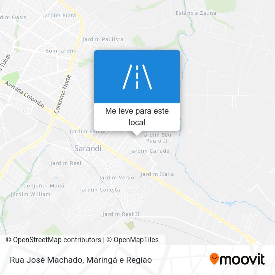 Rua José Machado mapa