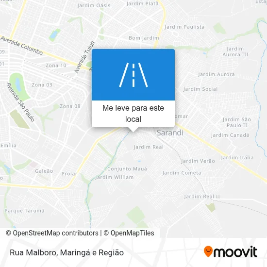Rua Malboro mapa