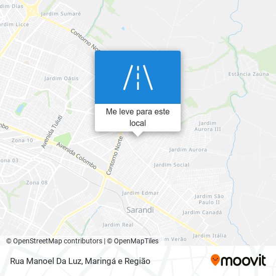 Rua Manoel Da Luz mapa