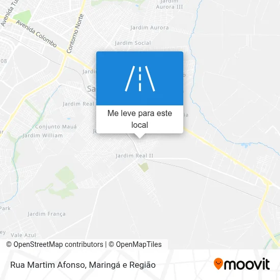 Rua Martim Afonso mapa