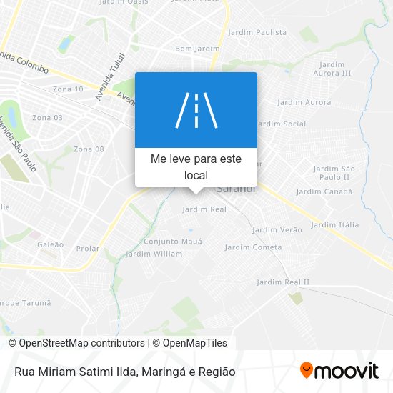 Rua Miriam Satimi Ilda mapa
