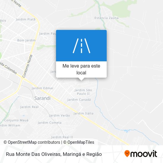 Rua Monte Das Oliveiras mapa