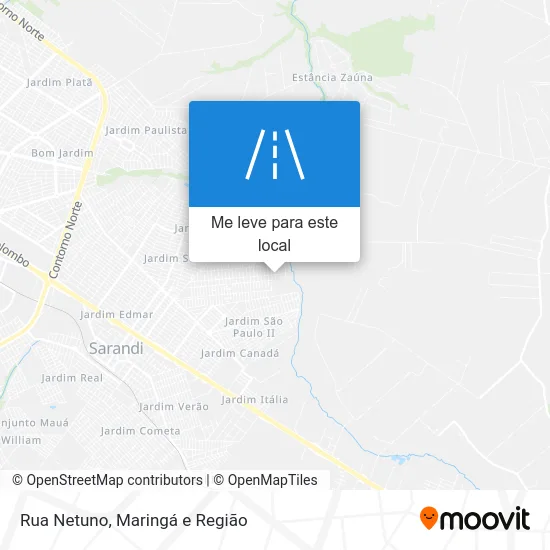Rua Netuno mapa
