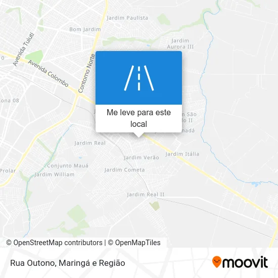Rua Outono mapa