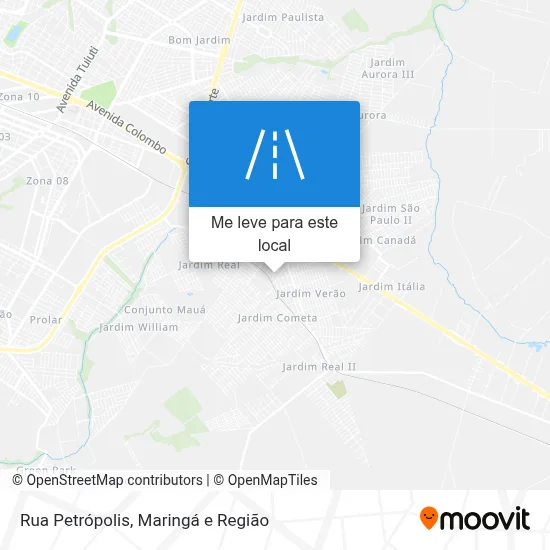 Rua Petrópolis mapa