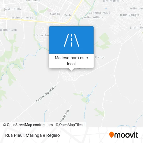 Rua Piauí mapa