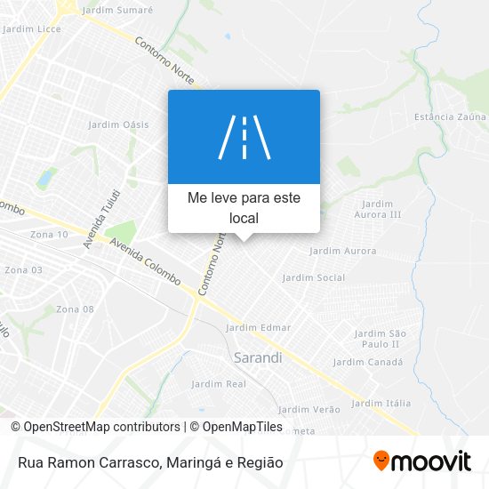 Rua Ramon Carrasco mapa