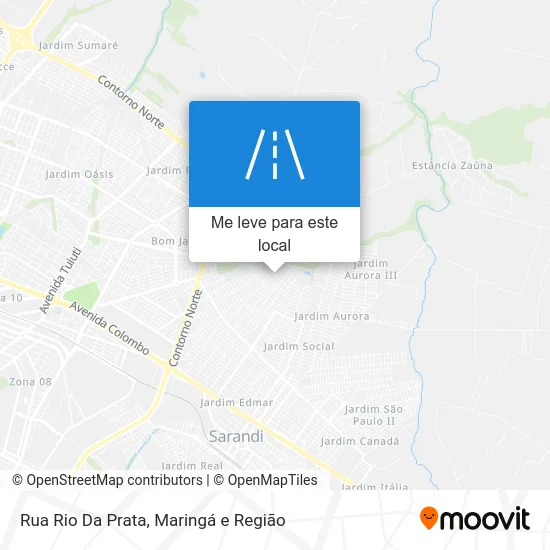 Rua Rio Da Prata mapa