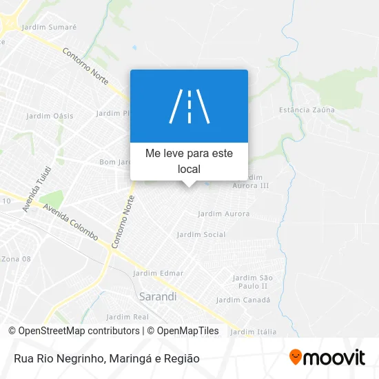 Rua Rio Negrinho mapa