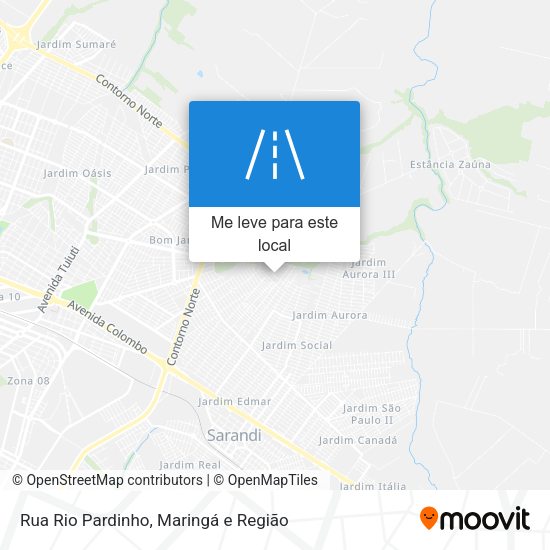 Rua Rio Pardinho mapa