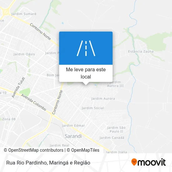 Rua Rio Pardinho mapa