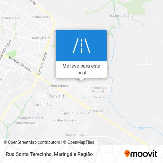 Rua Santa Terezinha mapa