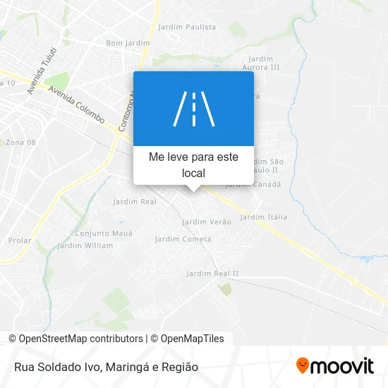 Rua Soldado Ivo mapa