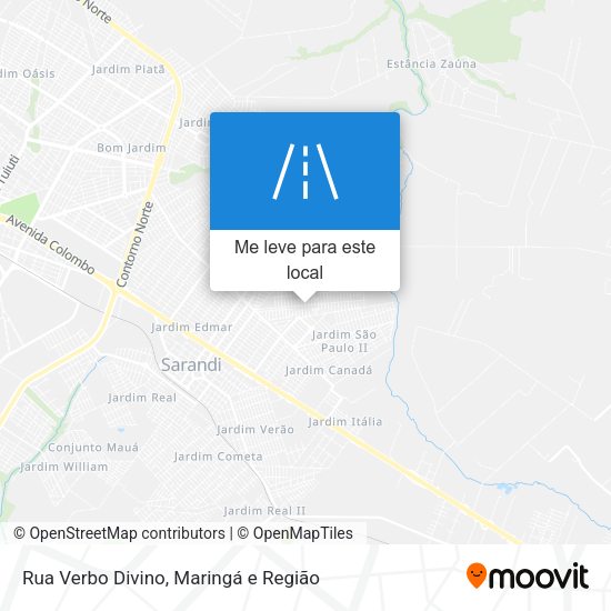 Rua Verbo Divino mapa