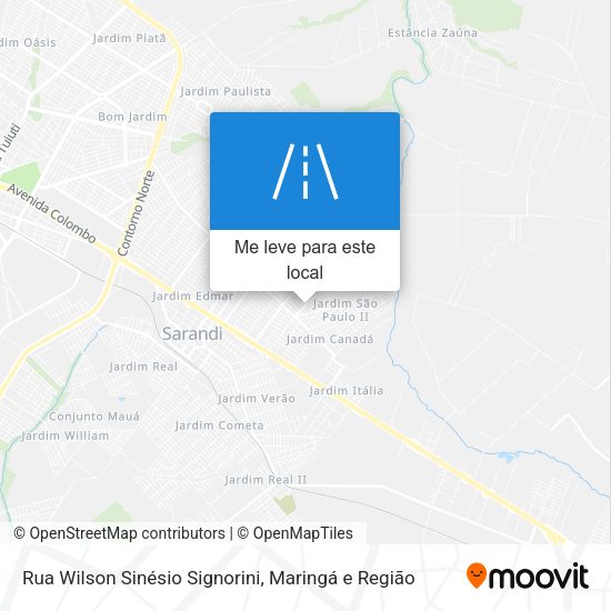 Rua Wilson Sinésio Signorini mapa