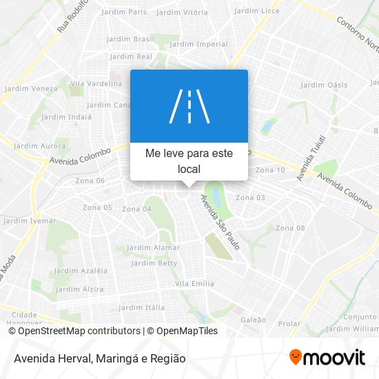 Avenida Herval mapa