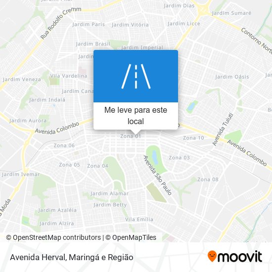 Avenida Herval mapa