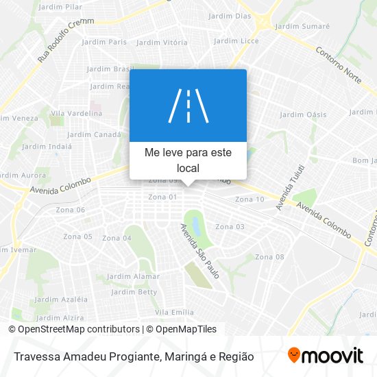 Travessa Amadeu Progiante mapa