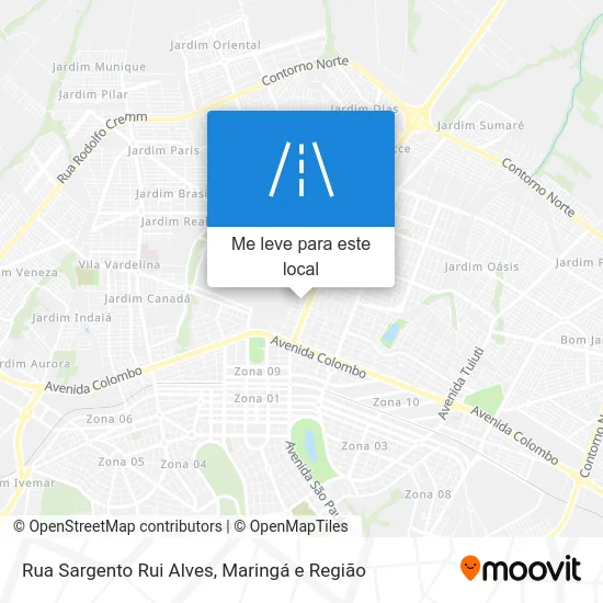 Rua Sargento Rui Alves mapa
