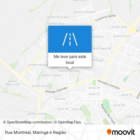 Rua Montreal mapa