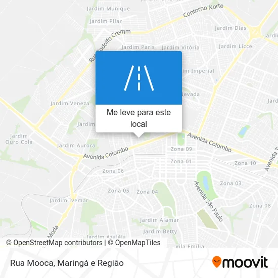 Rua Mooca mapa