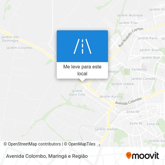 Avenida Colombo mapa